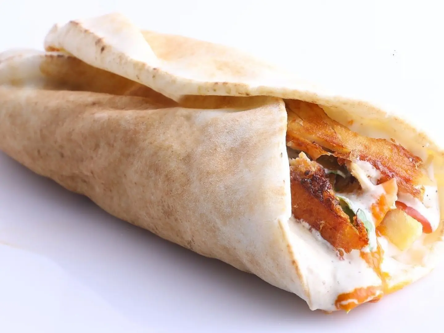 Small Shawarma Sandwich In Lebanese Bread