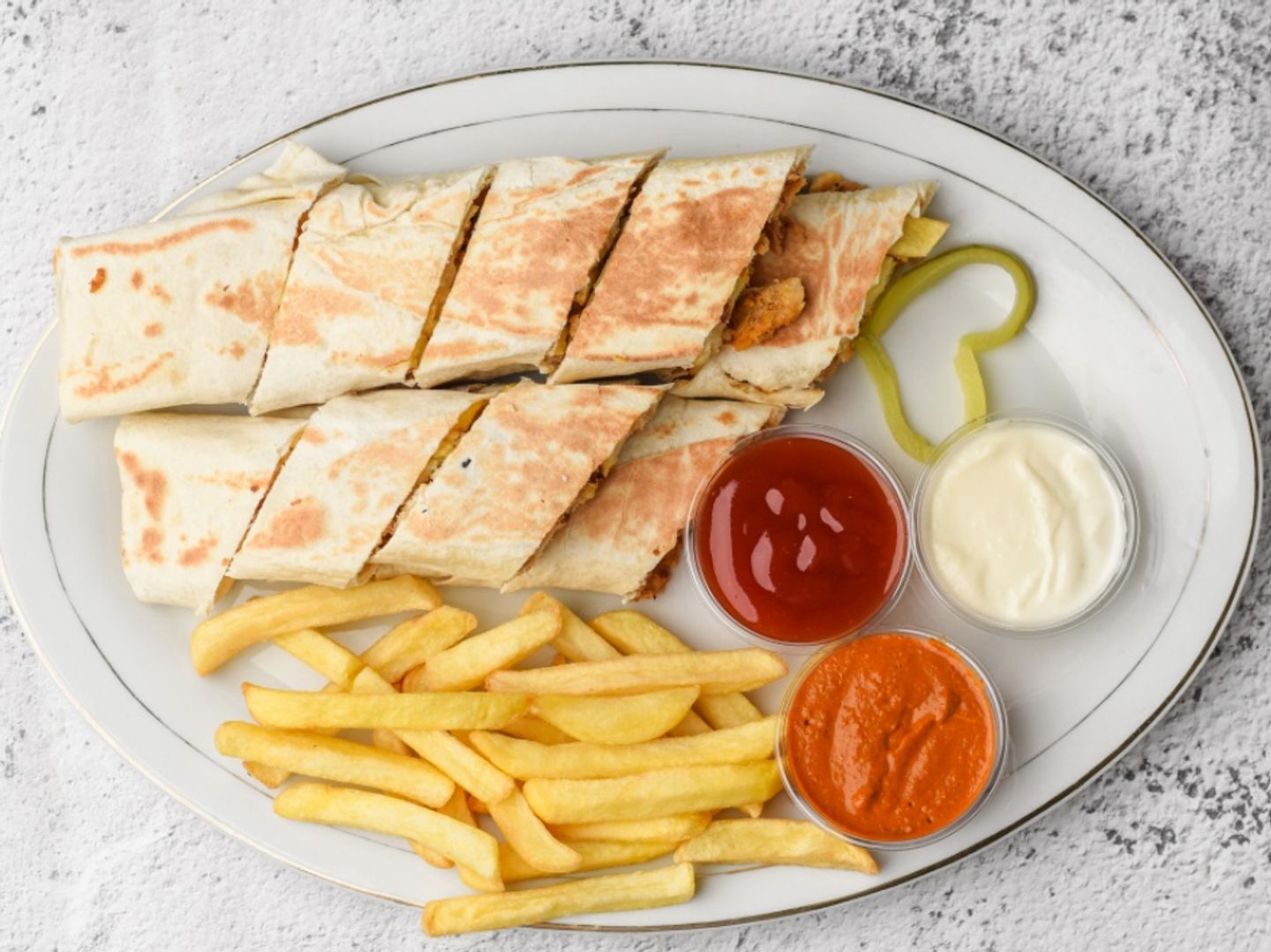 وجبة شاورما عربي صغير
