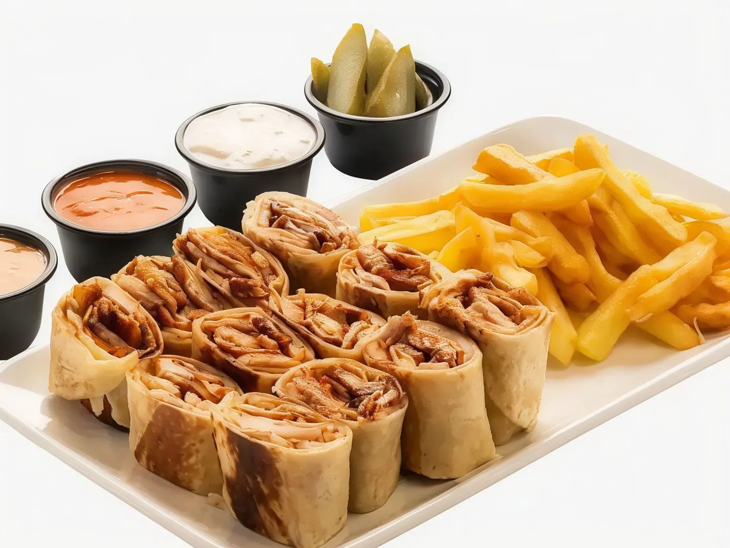 صحن شاورما عربي - كبير