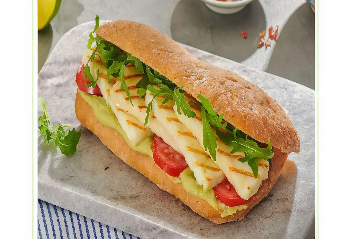 Halloumi Cheese Sandwich
