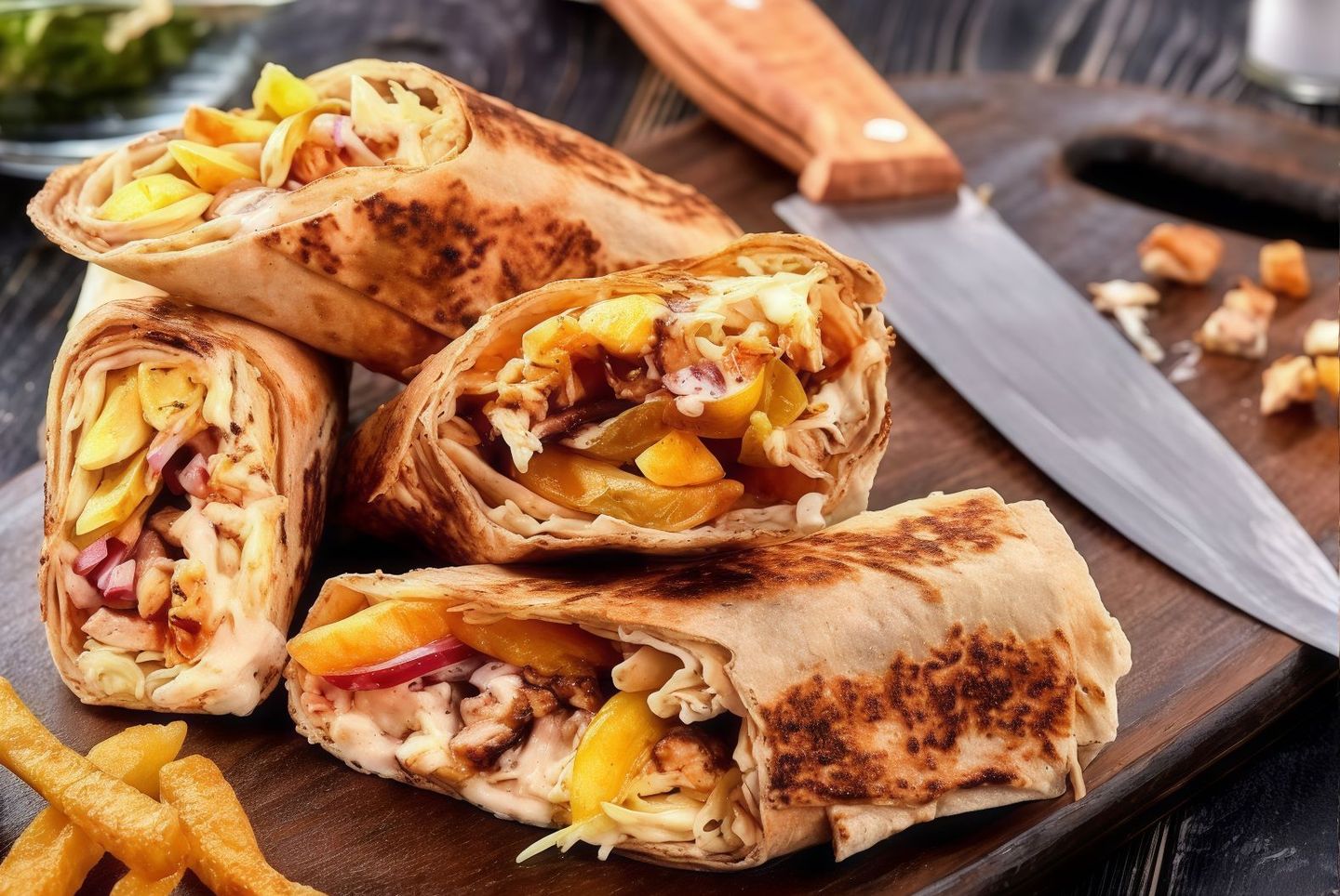 شاورما فطير - وسط