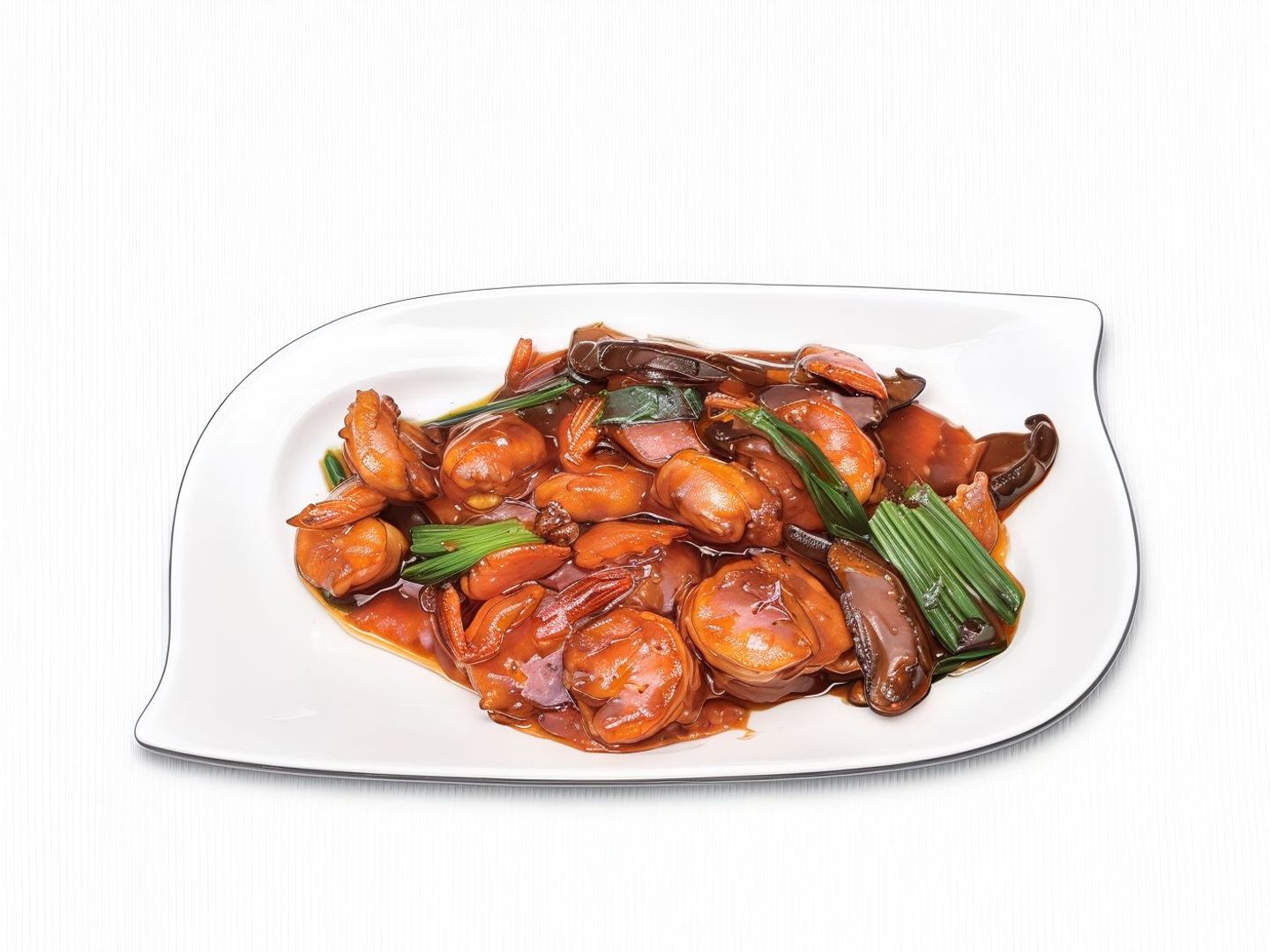 Shrimp With Black Mushrooms
