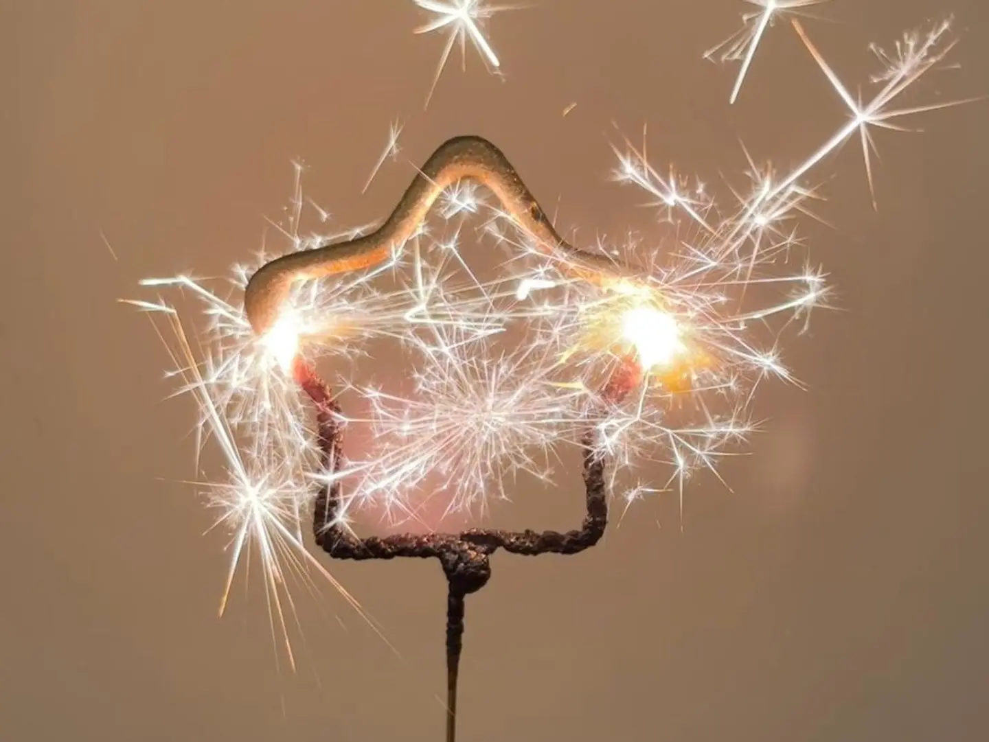 Sparkling Night Stars Star Shape