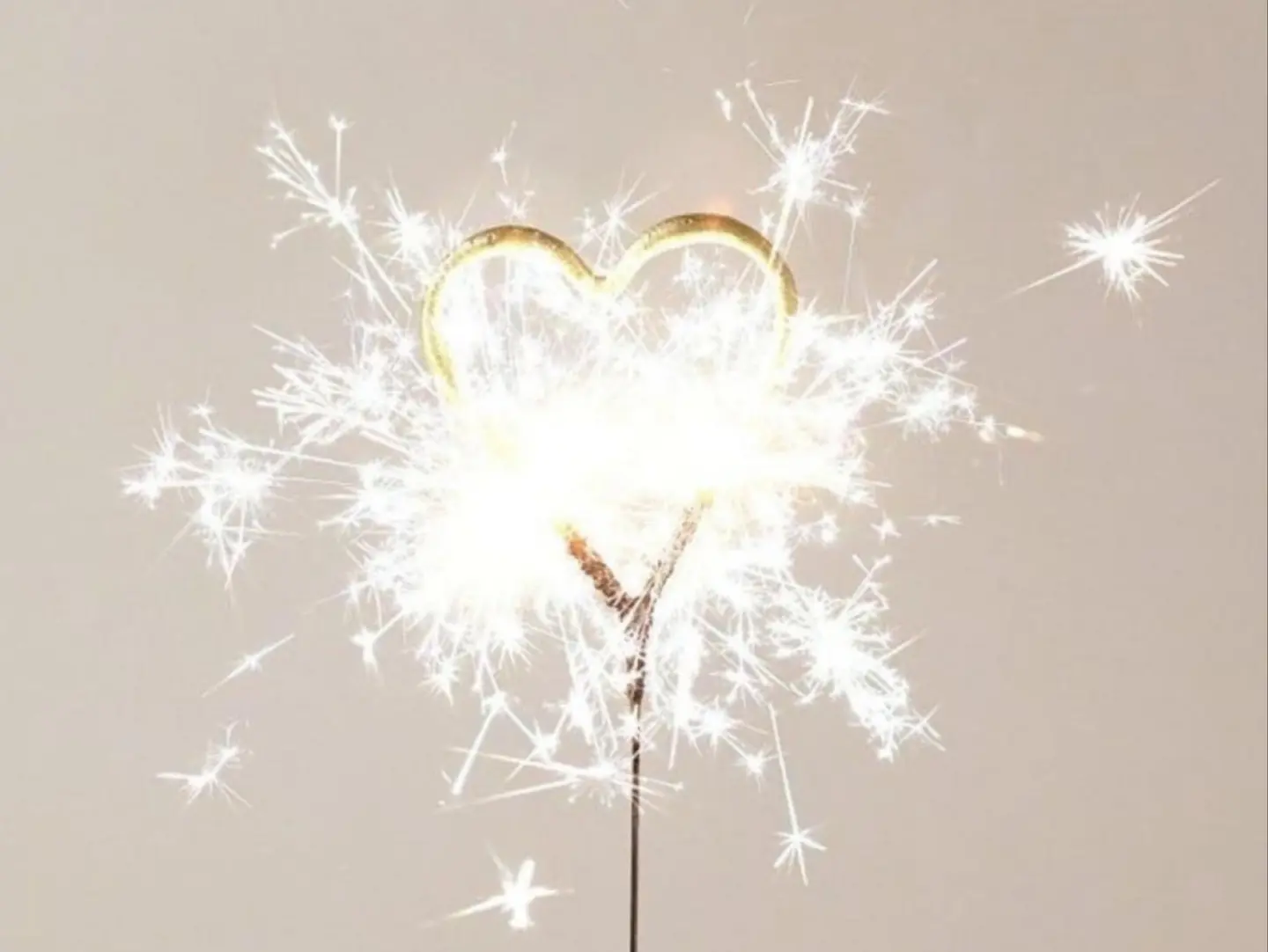 Sparkling Night Stars Heart Shape