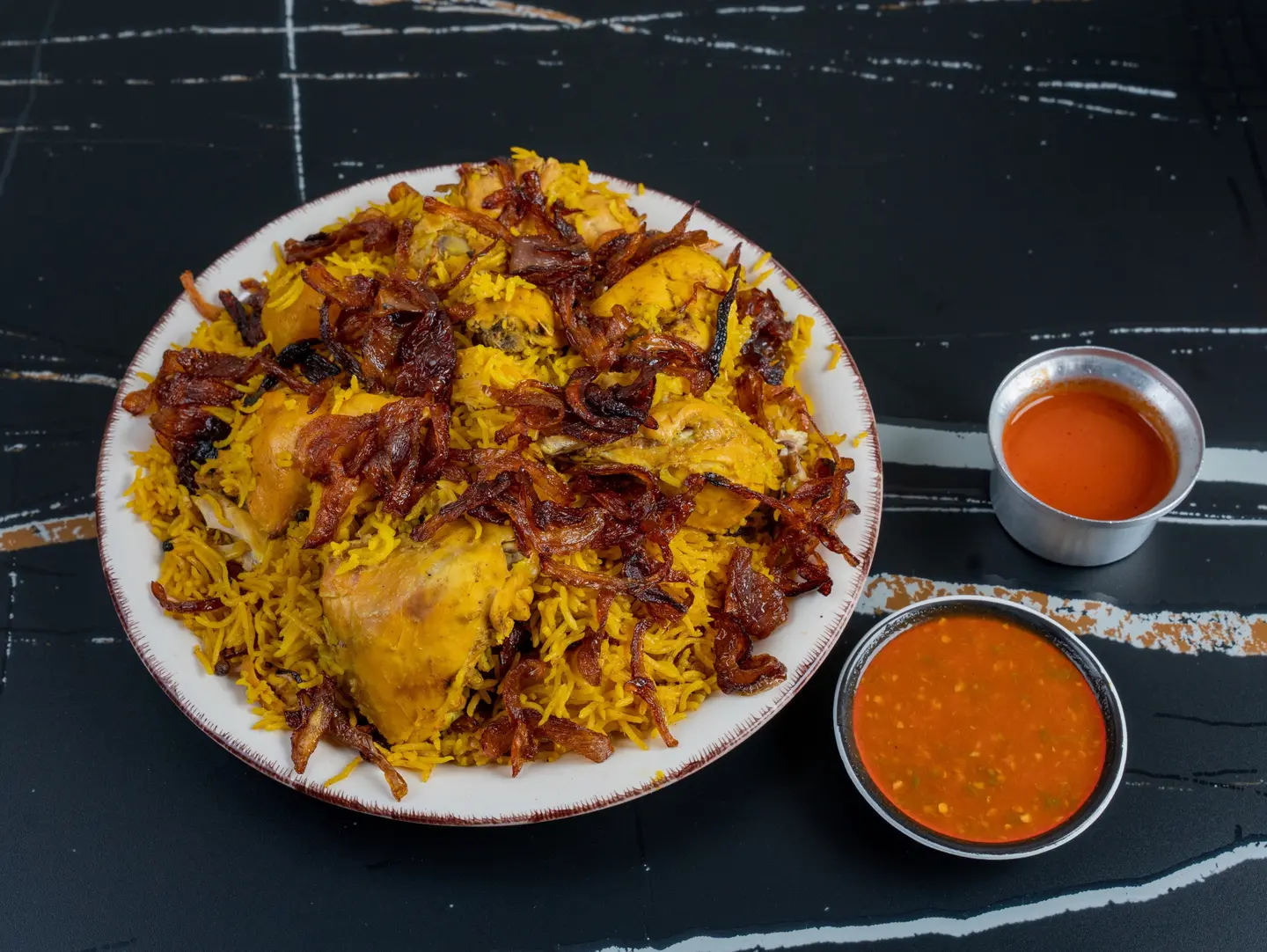 برياني دجاج - نص دجاجة