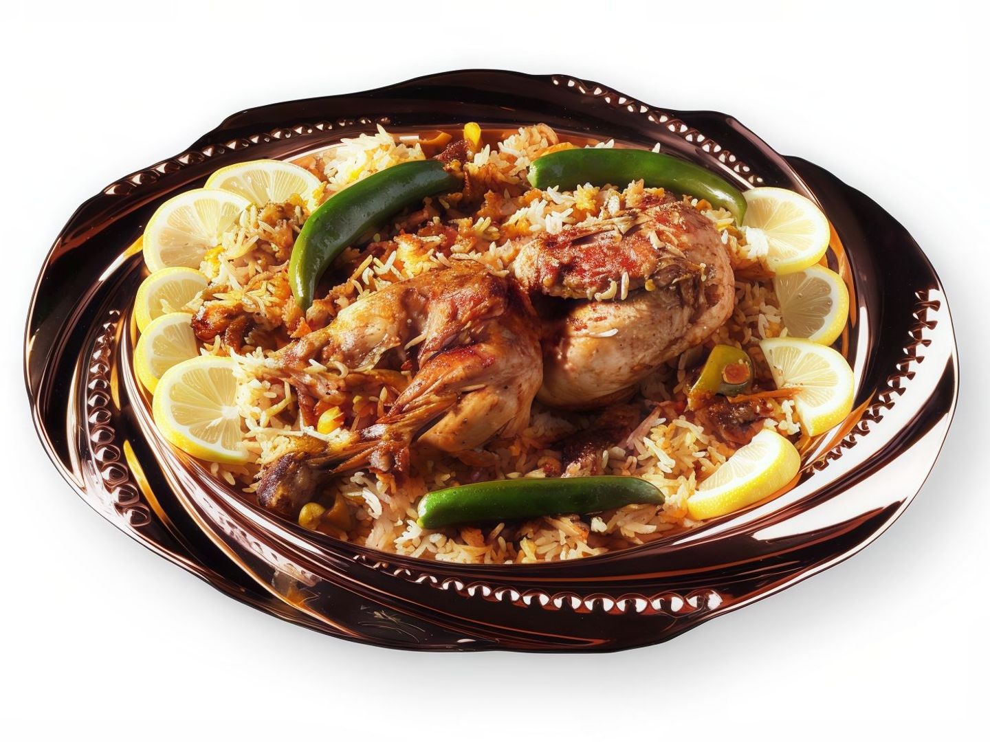 دجاجة برياني مع الأرز