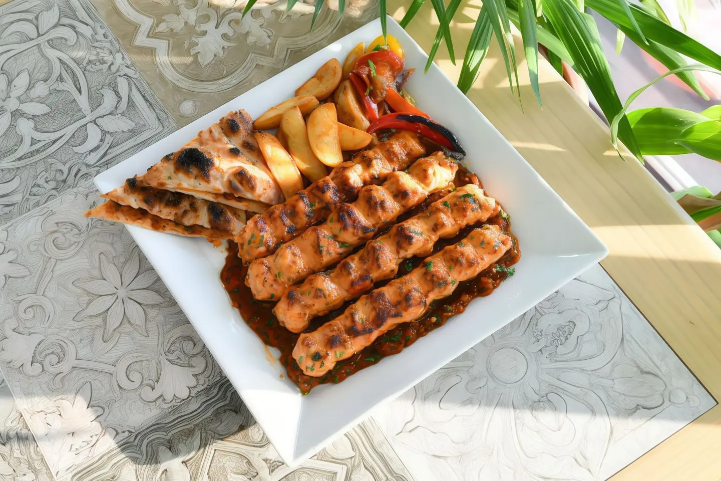 كباب دجاج تركى