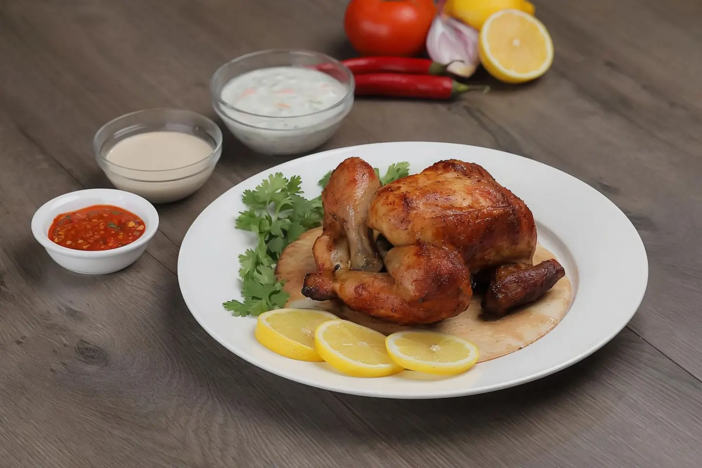 ربع دجاج شواية