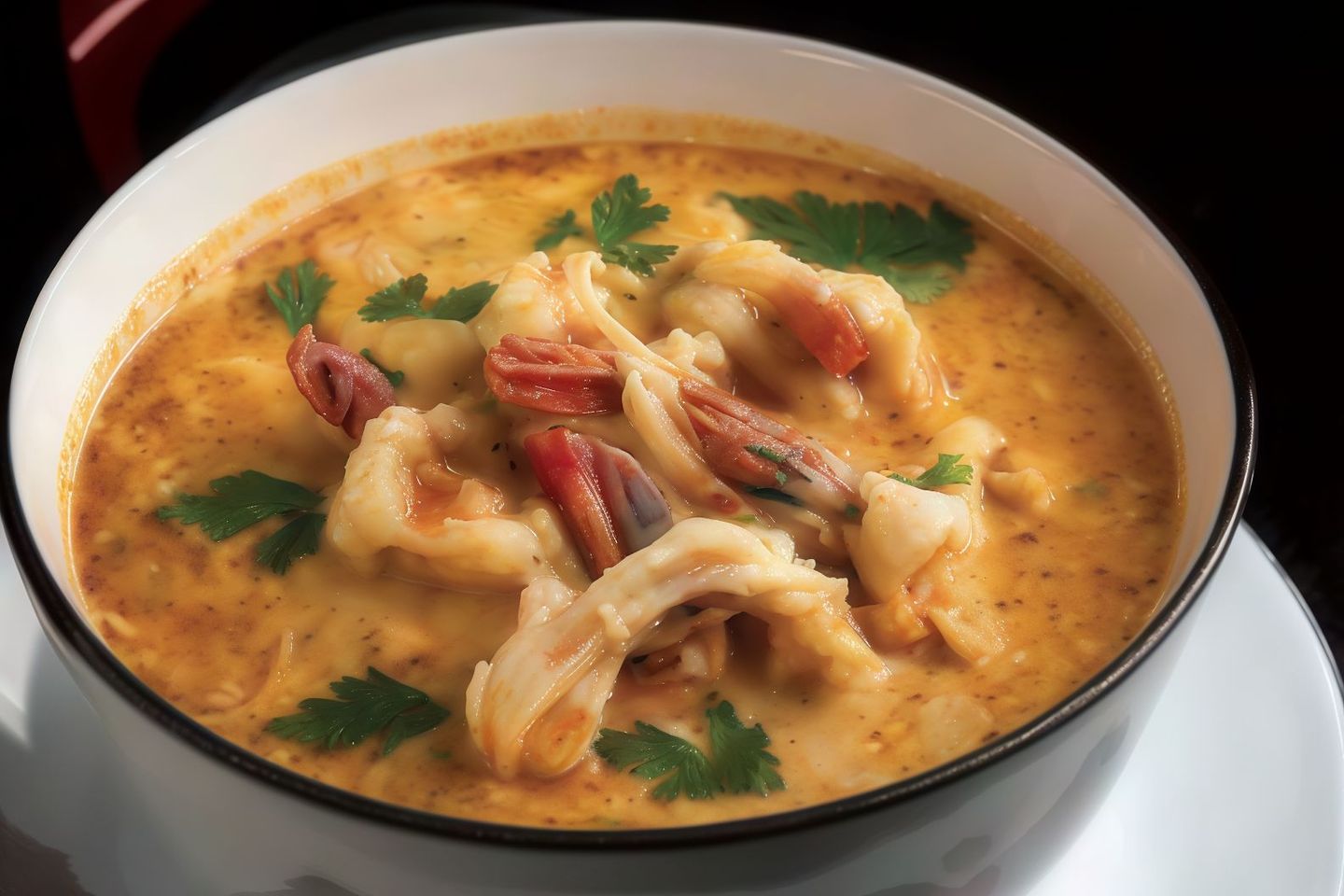شوربة توم يام كريمي