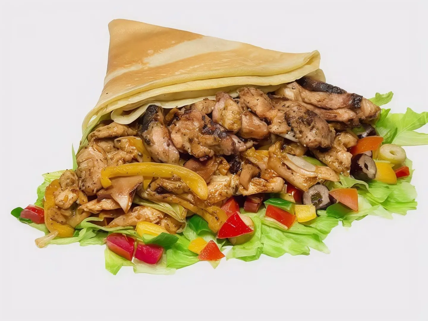 كريب لحم مشكل
