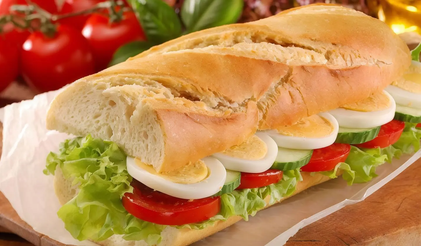 Boiled Eggs Sandwich