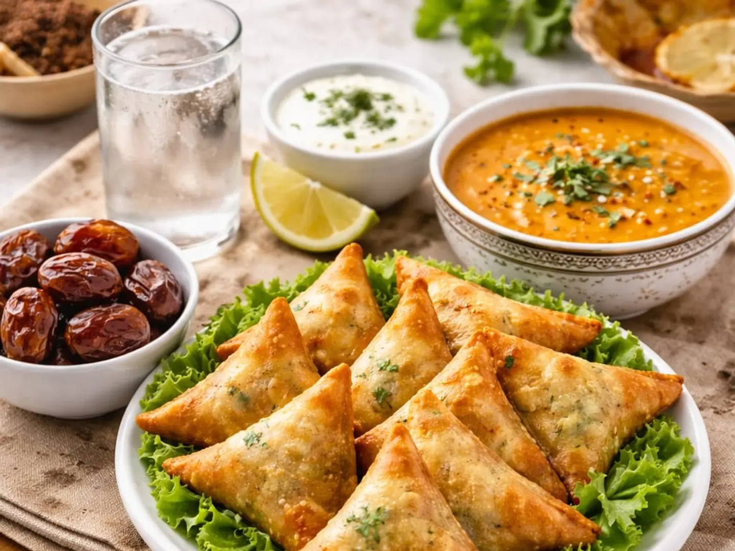 وجبة افطار صائم