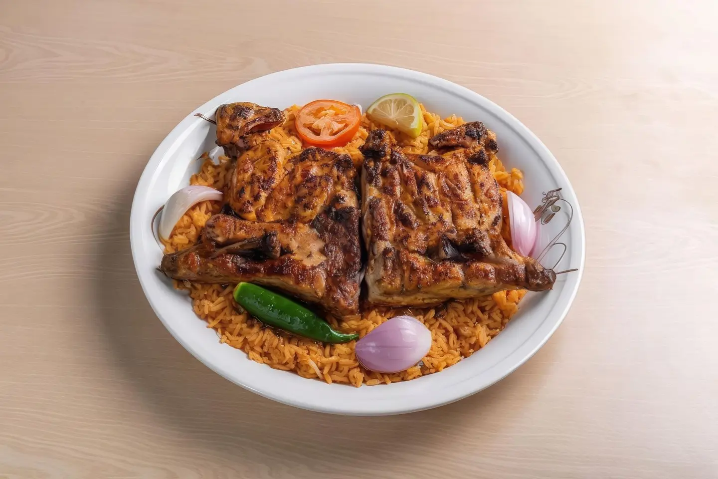 حبة دجاج على الفحم