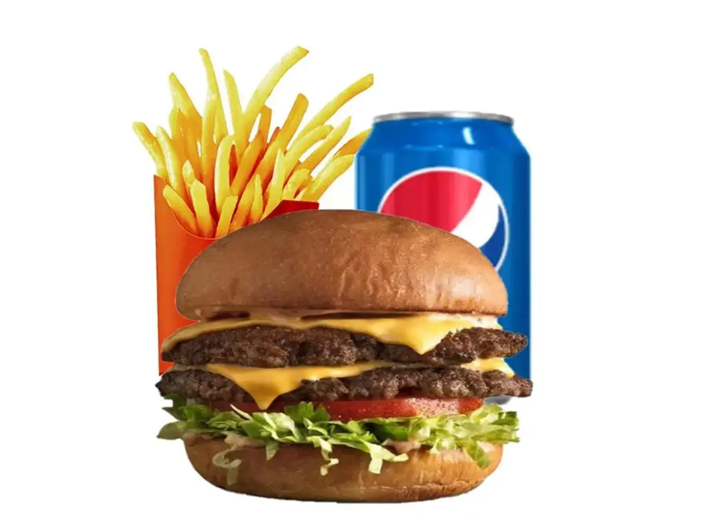 برجر لحم دبل وجبة