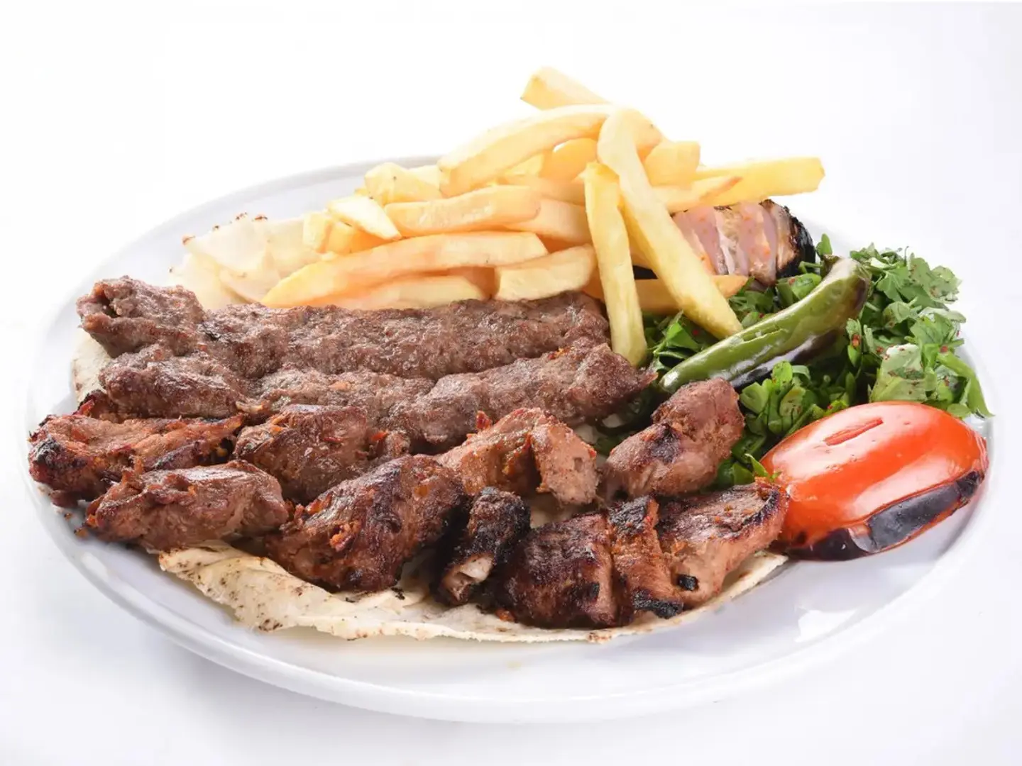 نص كيلو مشكل لحم (7سيخ)