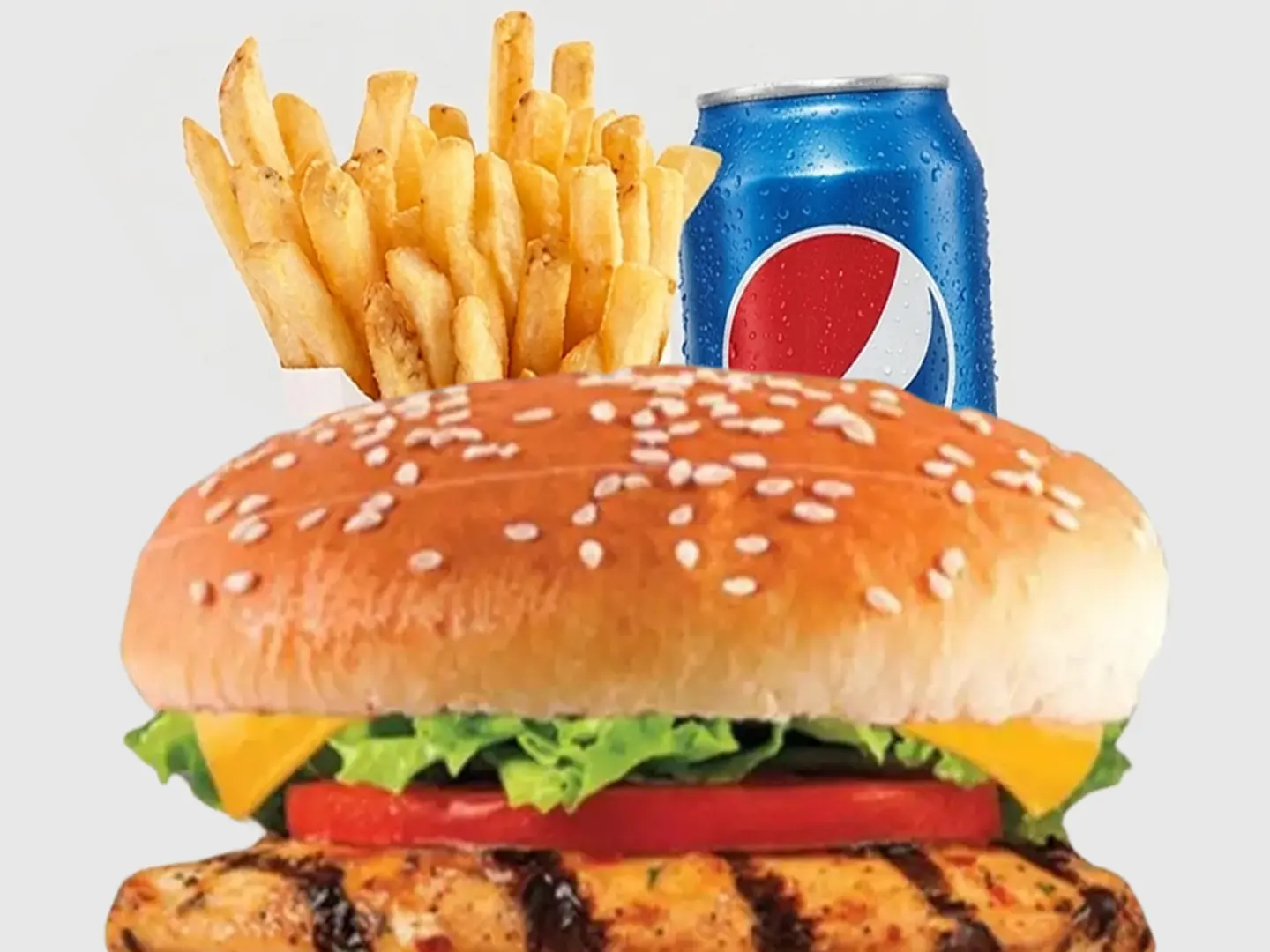 برجر كلاسيك دجاج وجبة