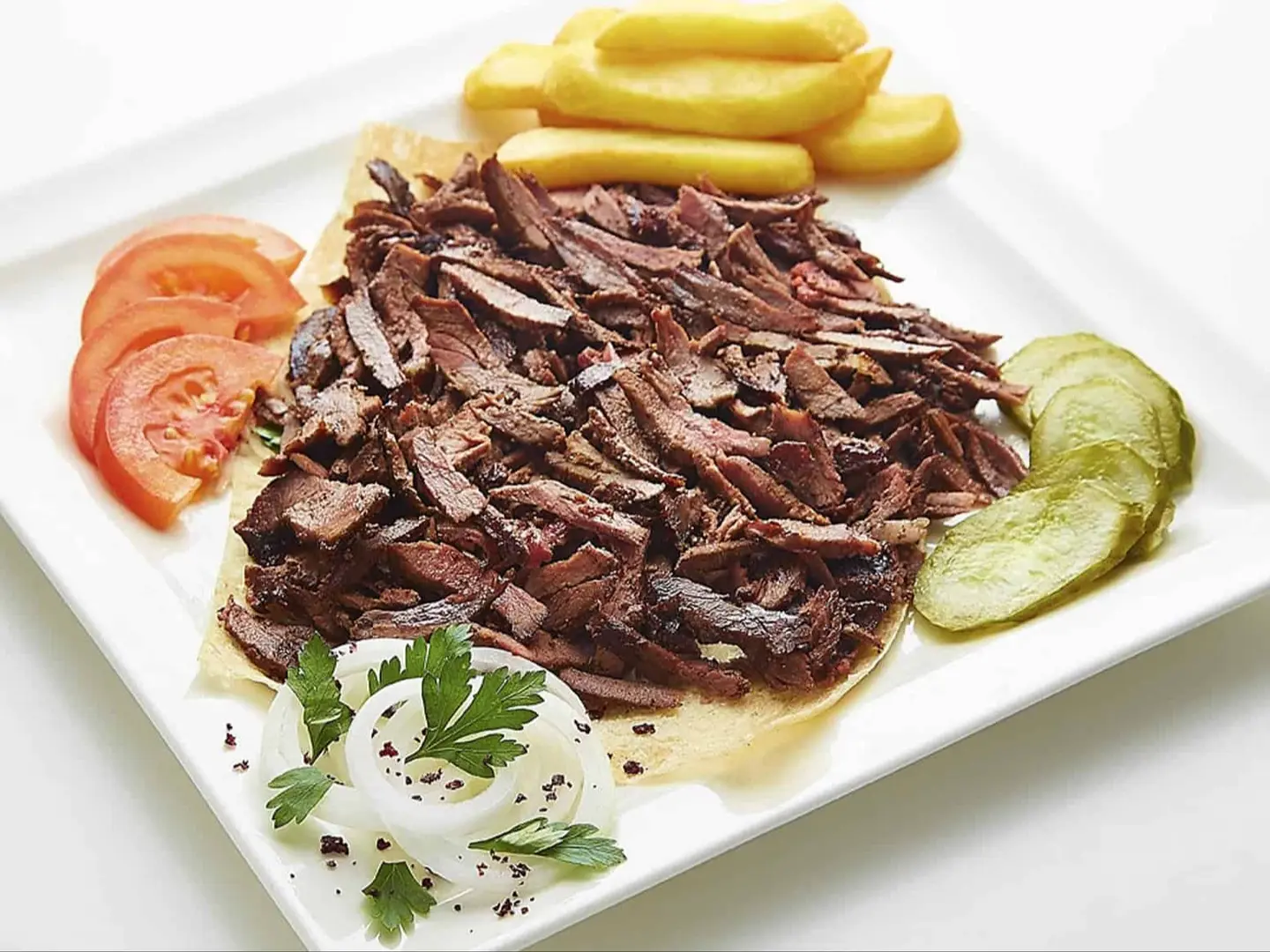 صحن شاورما لحم