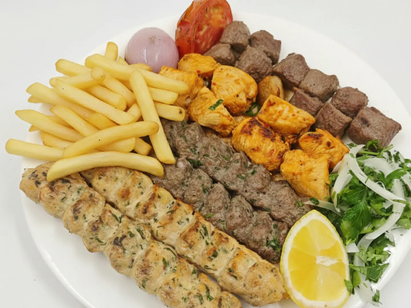 نص كيلو مشكل مشاوي (7سيخ)