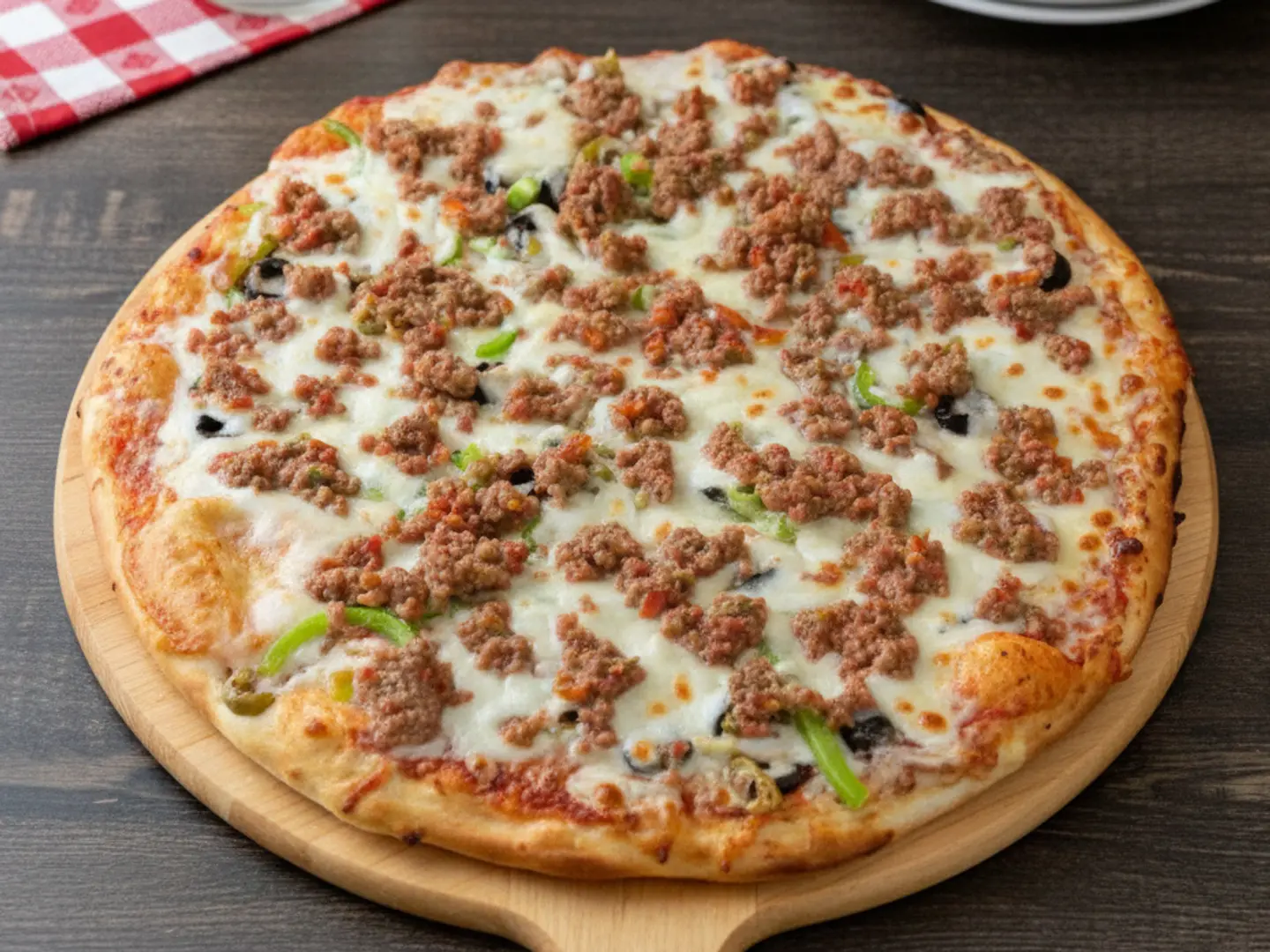 بيتزا لحم مع الخضار (صغير)