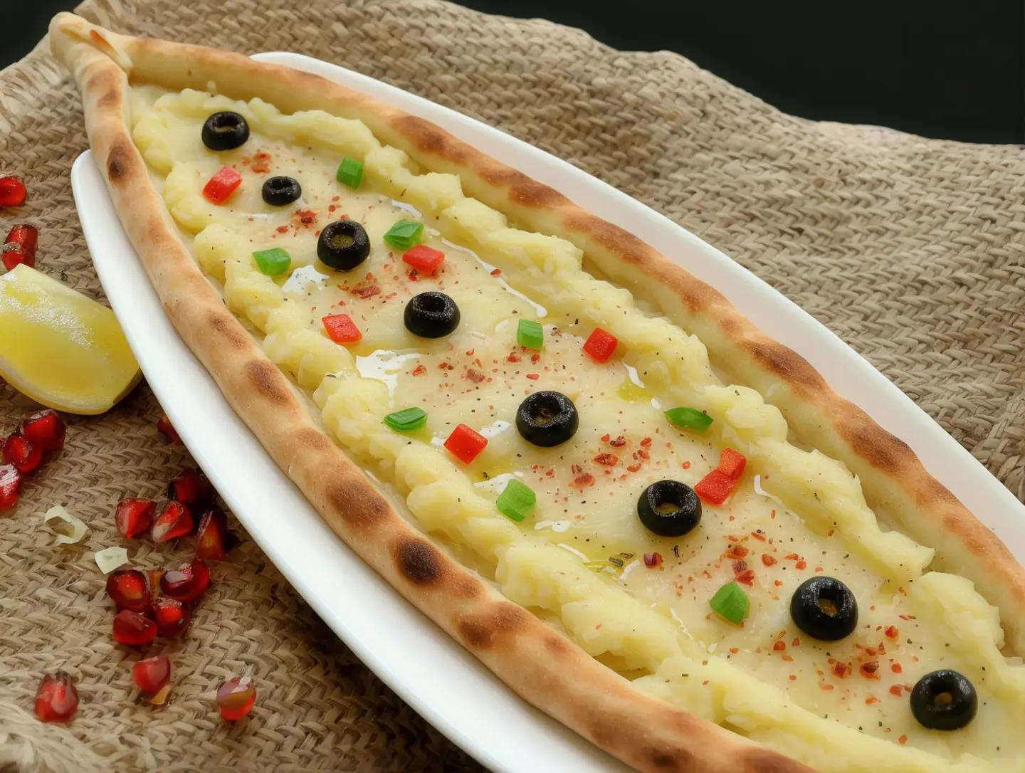 فطيرة بطاطس مع الخضار