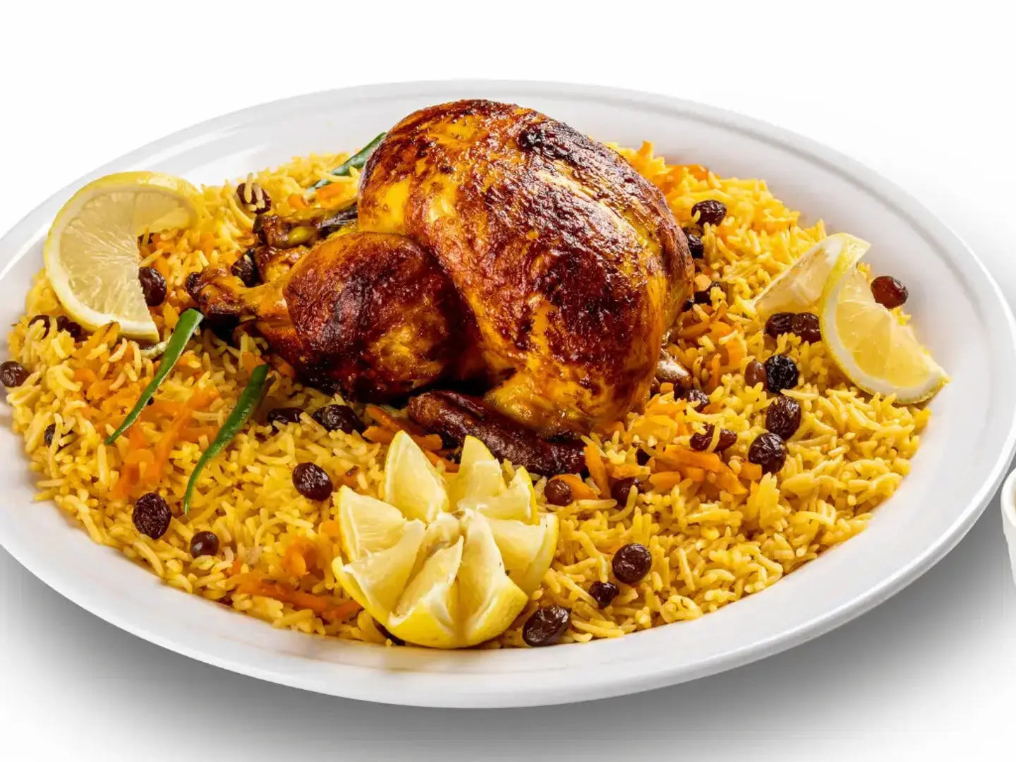 نص حبة دجاج شواية مع الرز