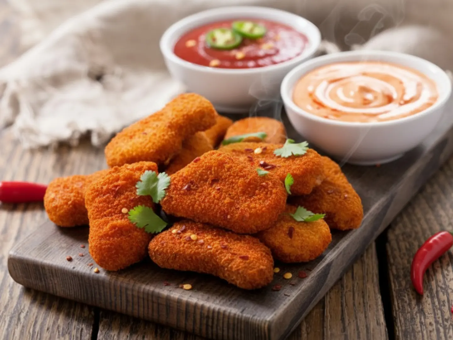 قطع الدجاج 7 حبة (ناجتس) حراق