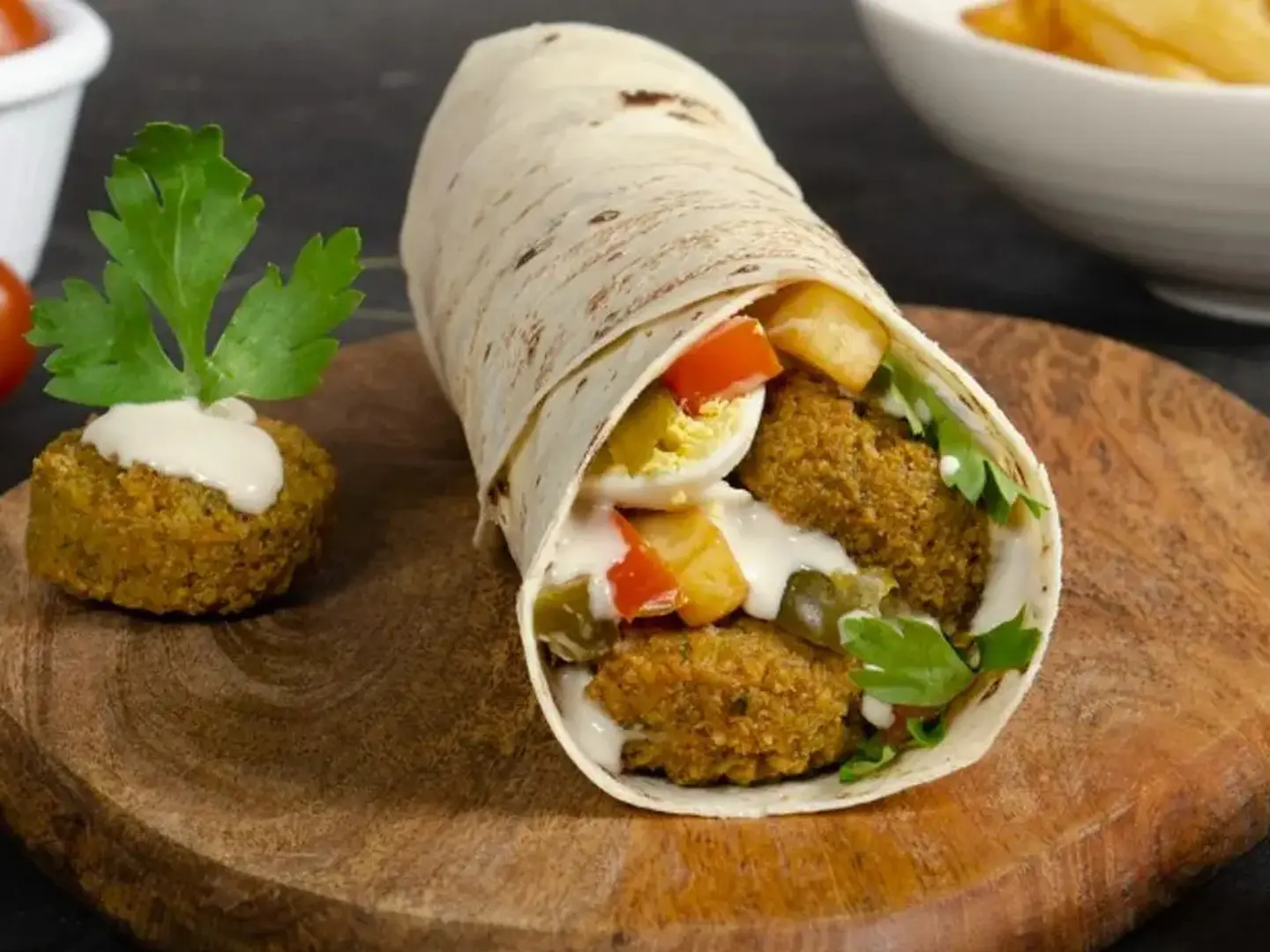 ساندوتش فلافل جبن