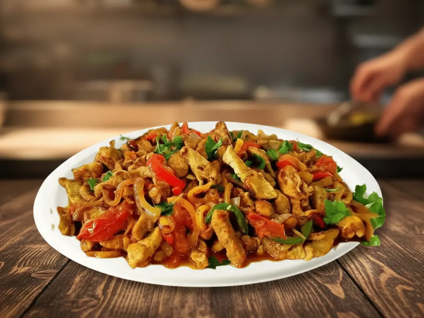 صحن مقلقل دجاج (وسط)