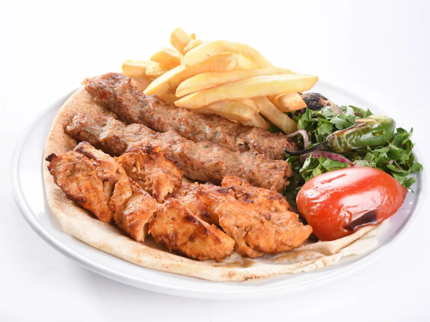 نفر دجاج مشكل (4سيخ)