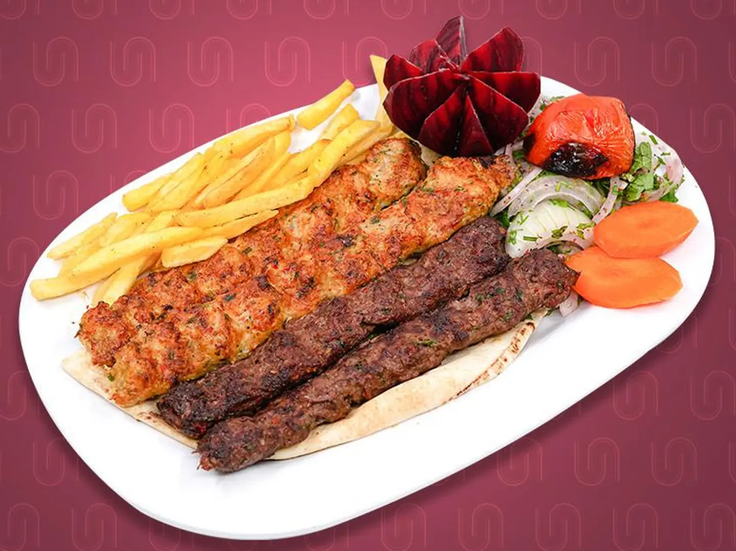 نفر كباب مشكل (4سيخ)