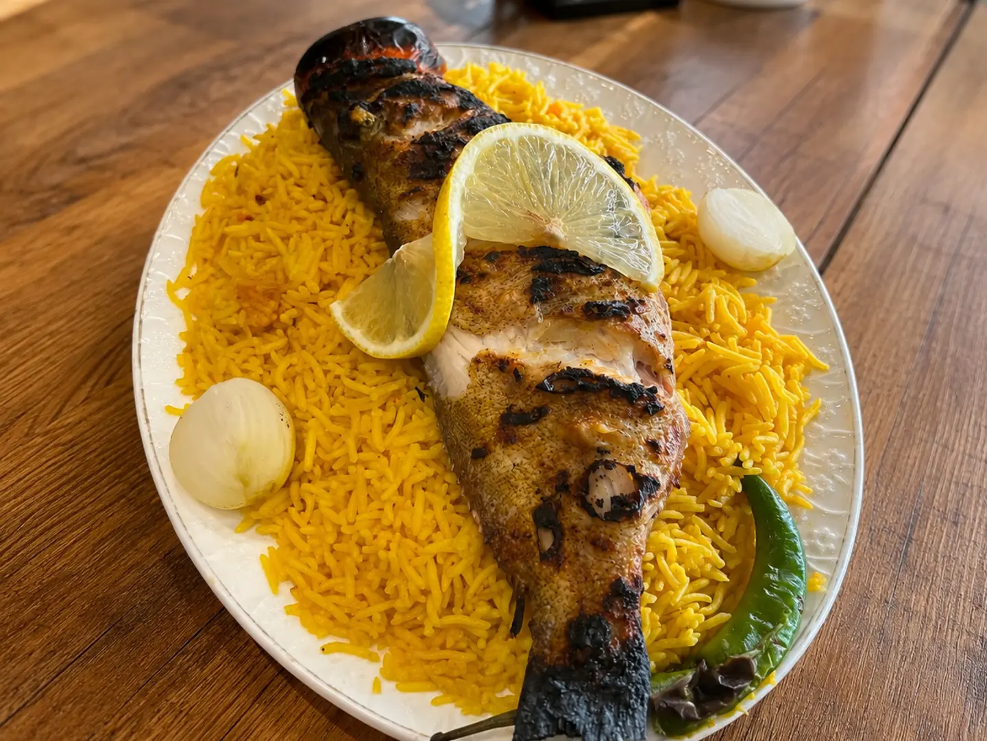 Hamour Fish With Rice