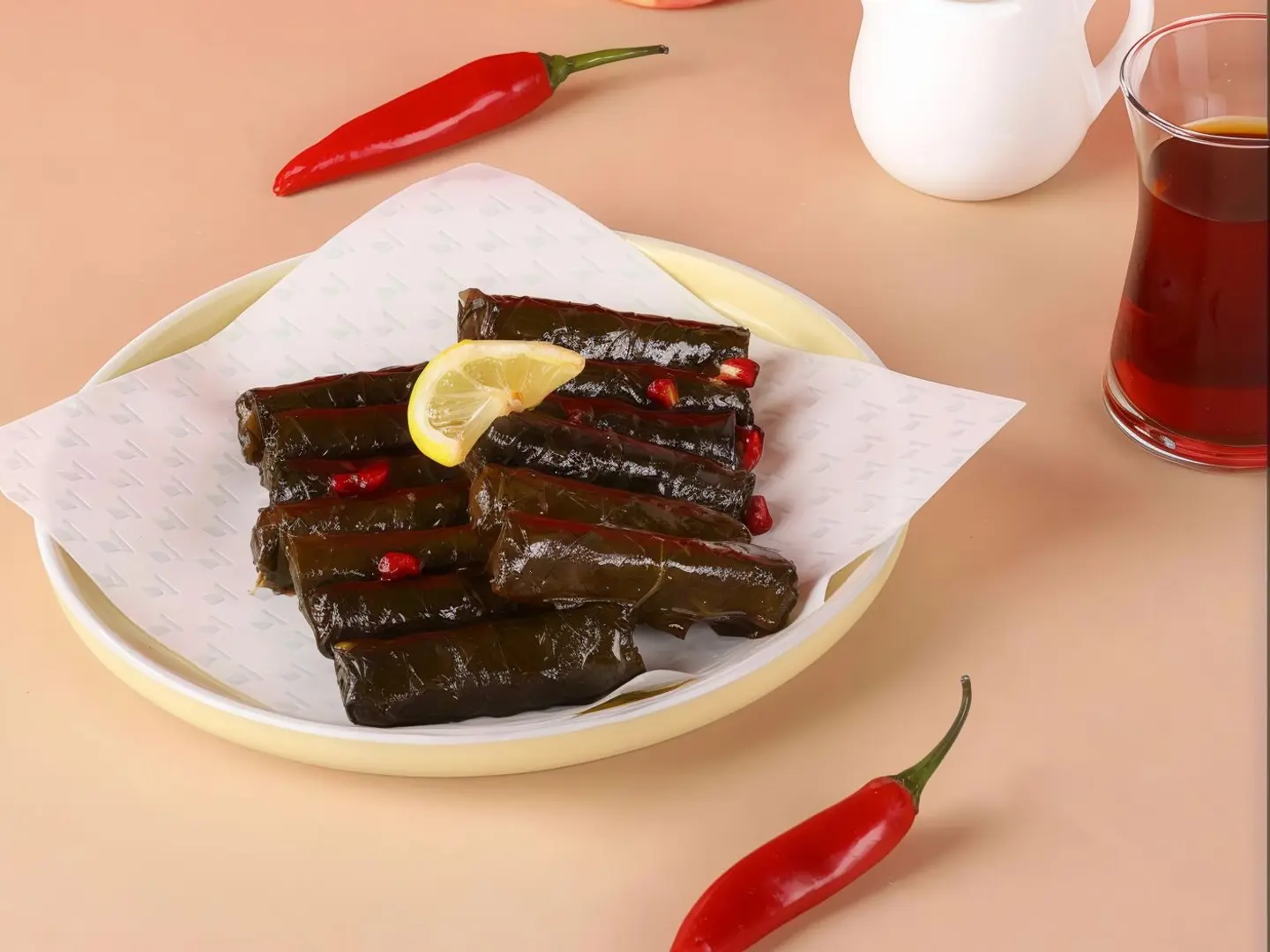 Spicy Grape Leaves