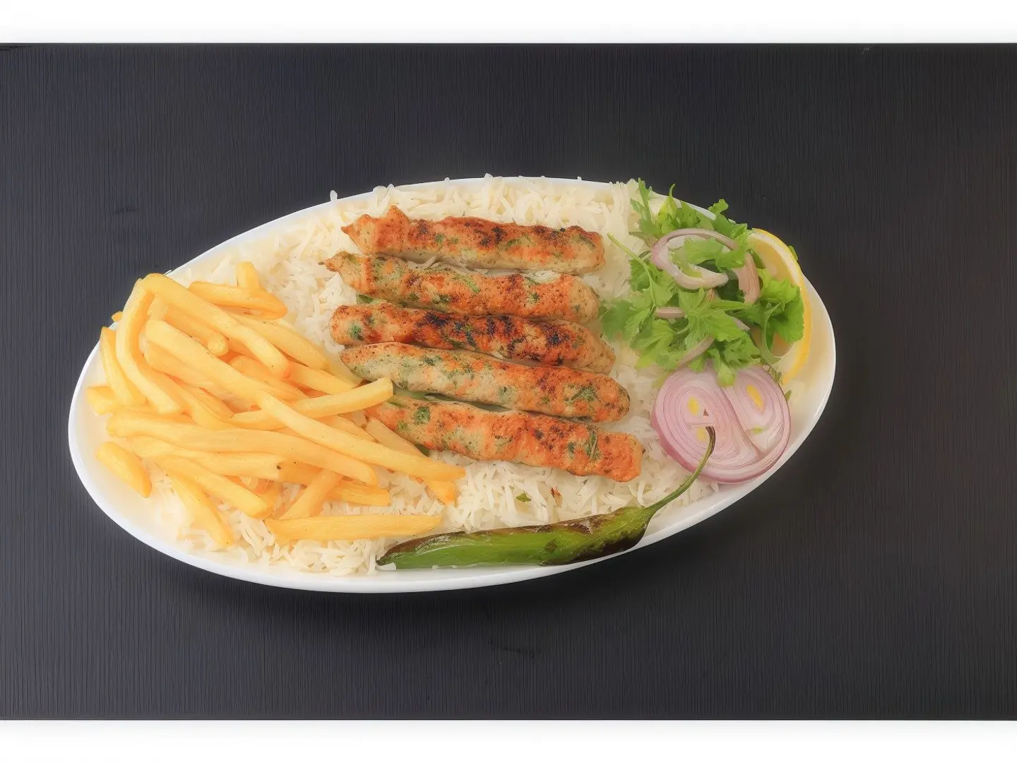 وجبة كباب دجاج