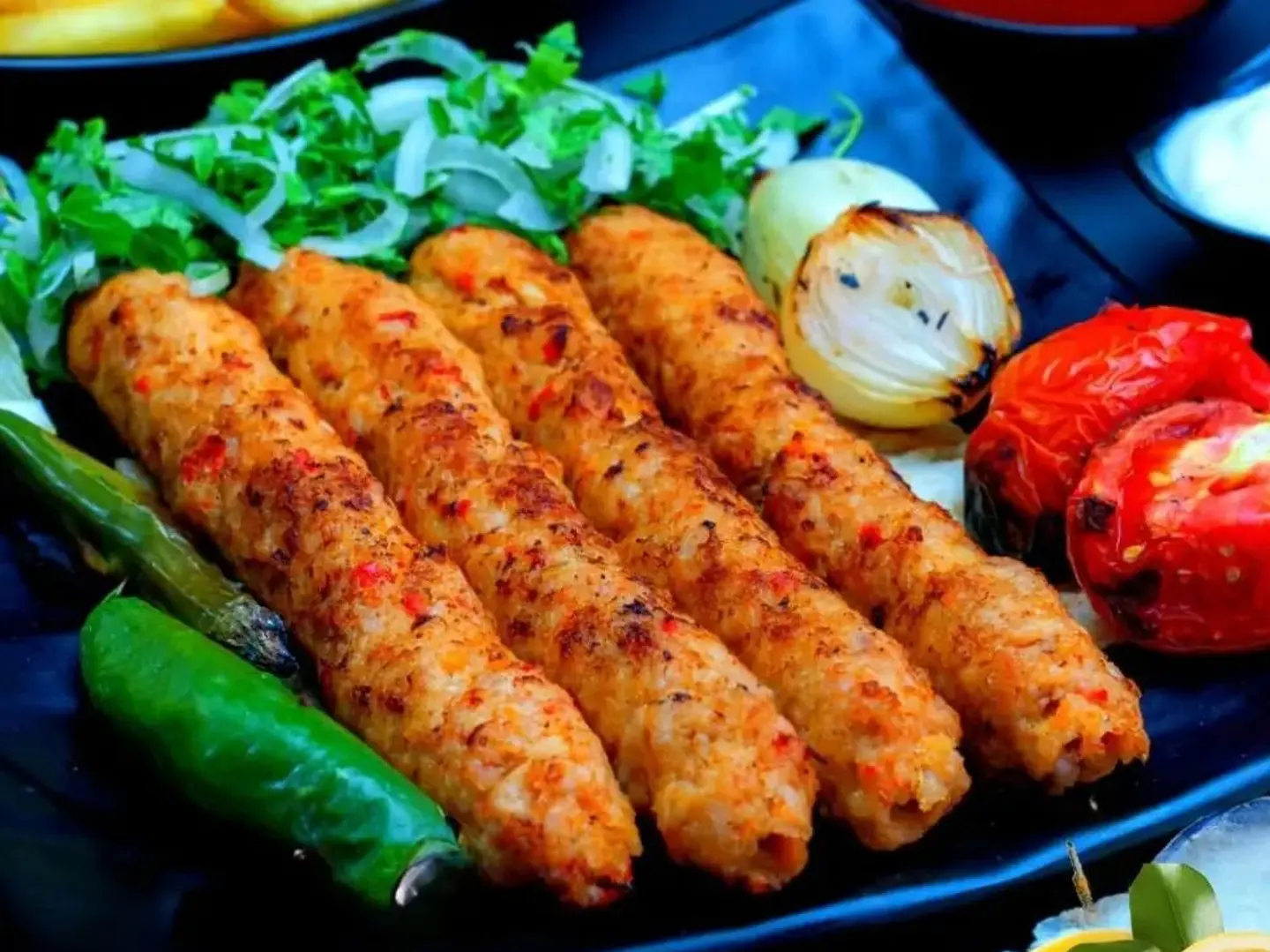 6 Skewers Of Chicken Kebab