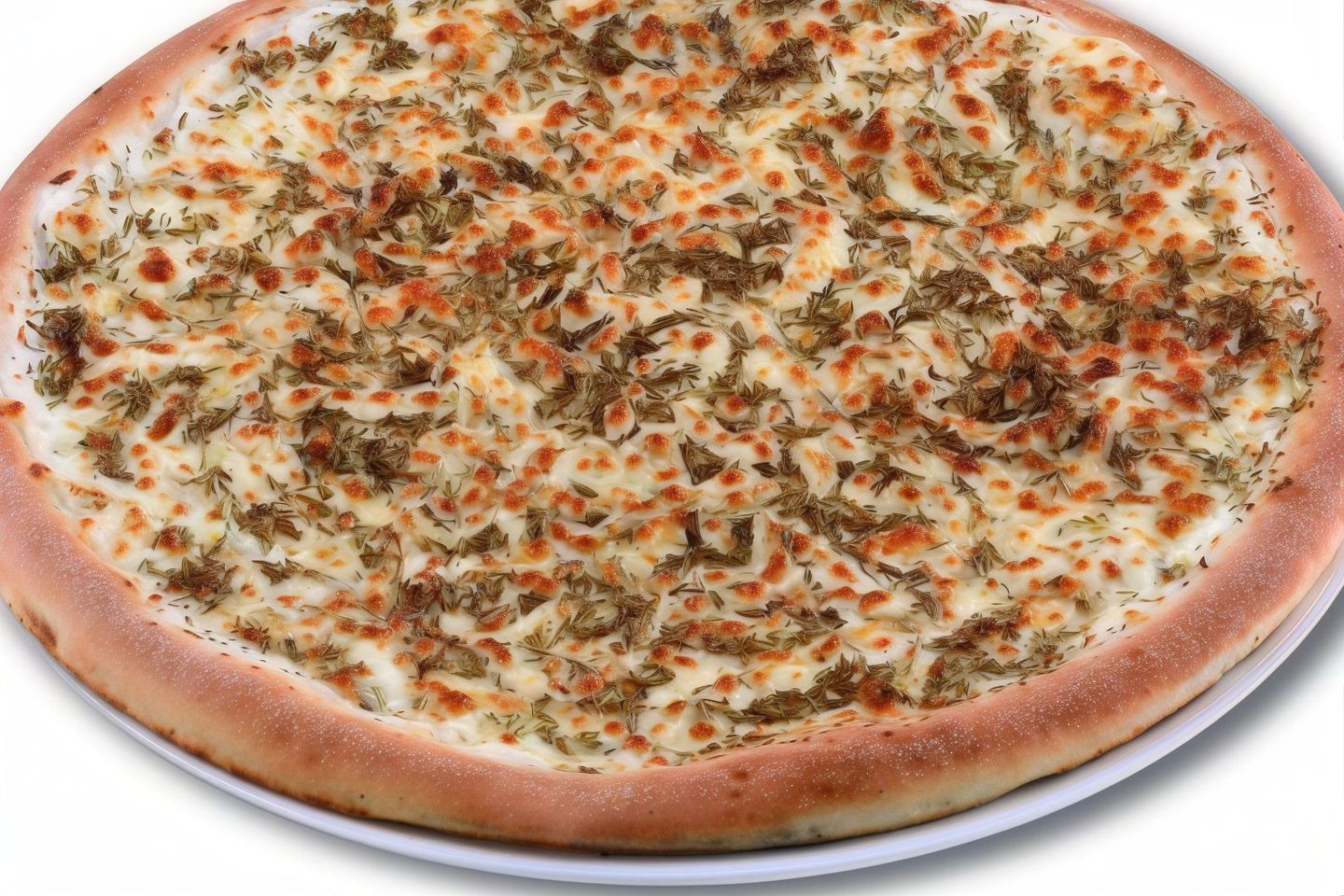 Labneh, Cheese And Zaatar Pizza