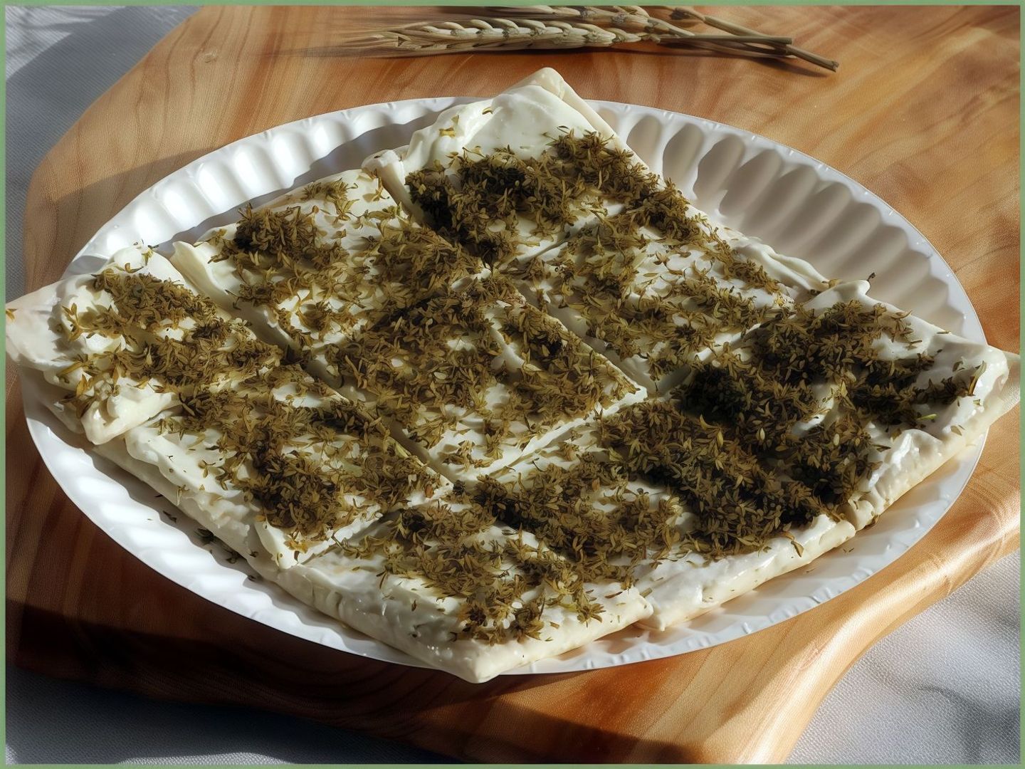 لبنة بالزعتر