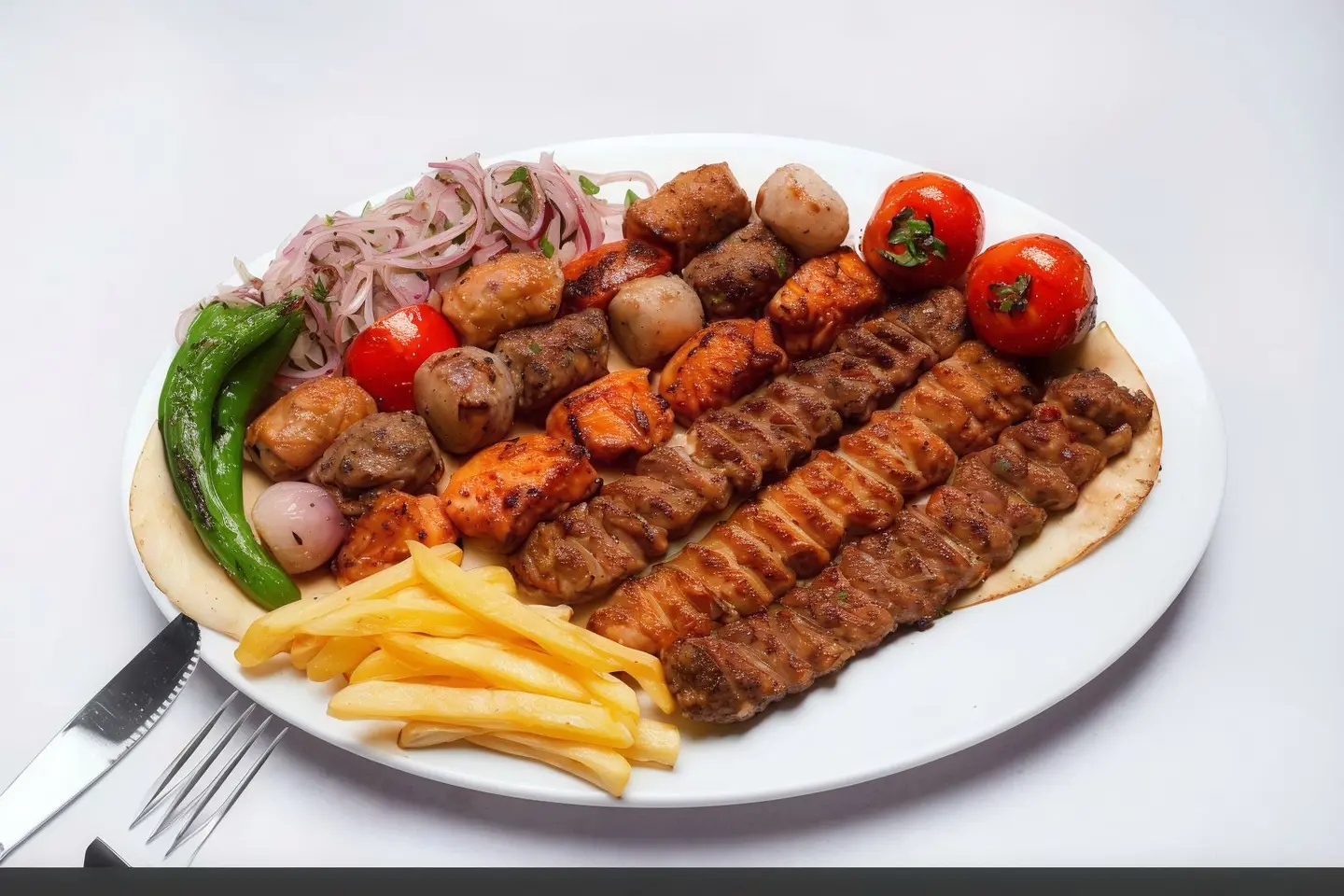 مشكل دجاج اربعة سيخ
