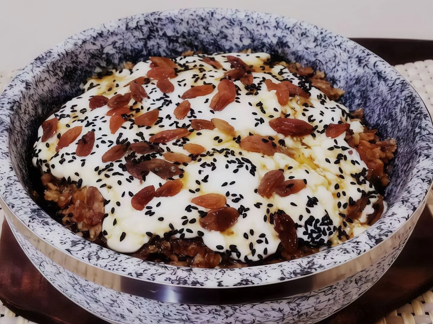 فتة قشطة عسل كبير