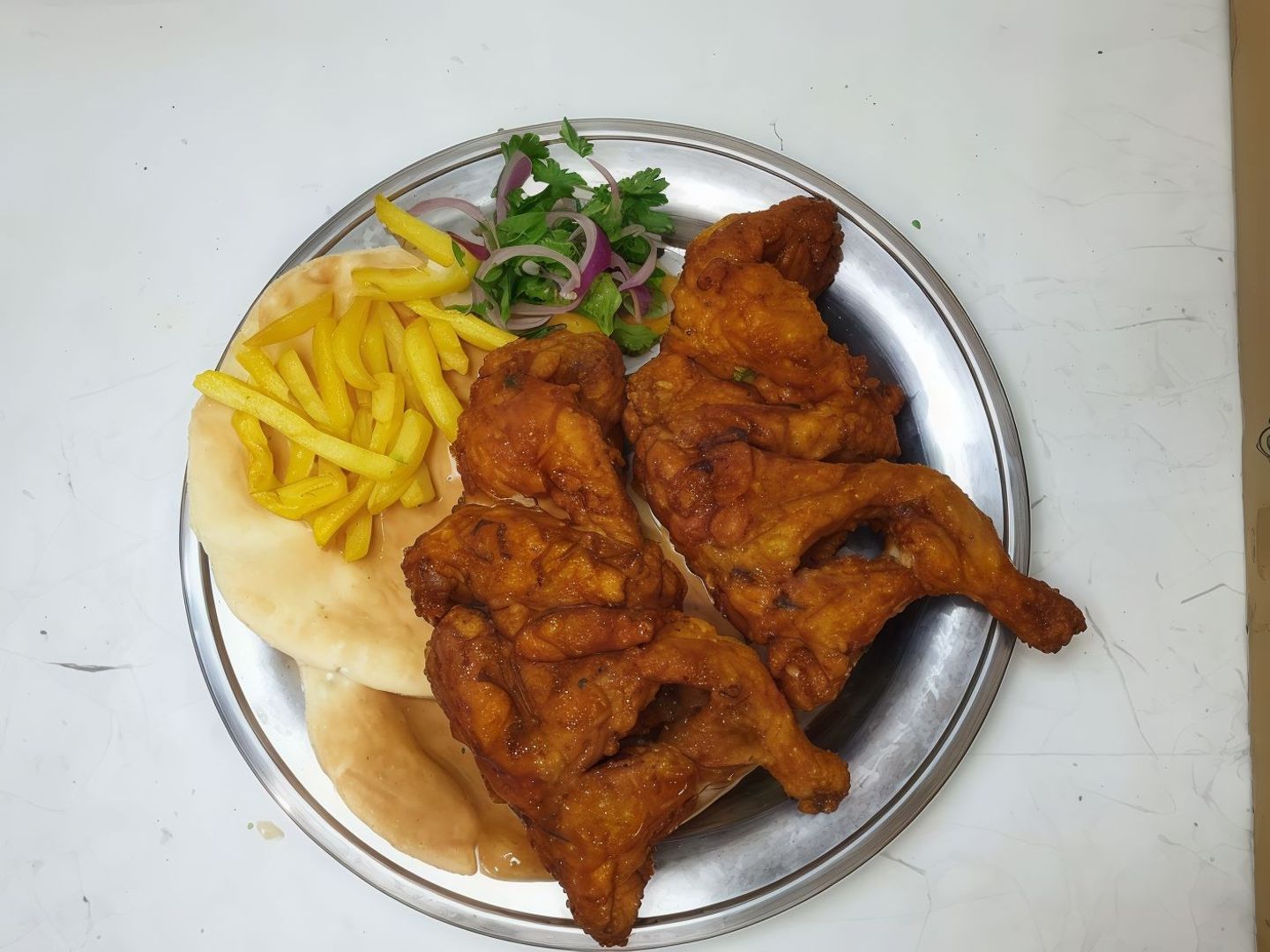 دجاج مقلي سادة -  نصف دجاجة