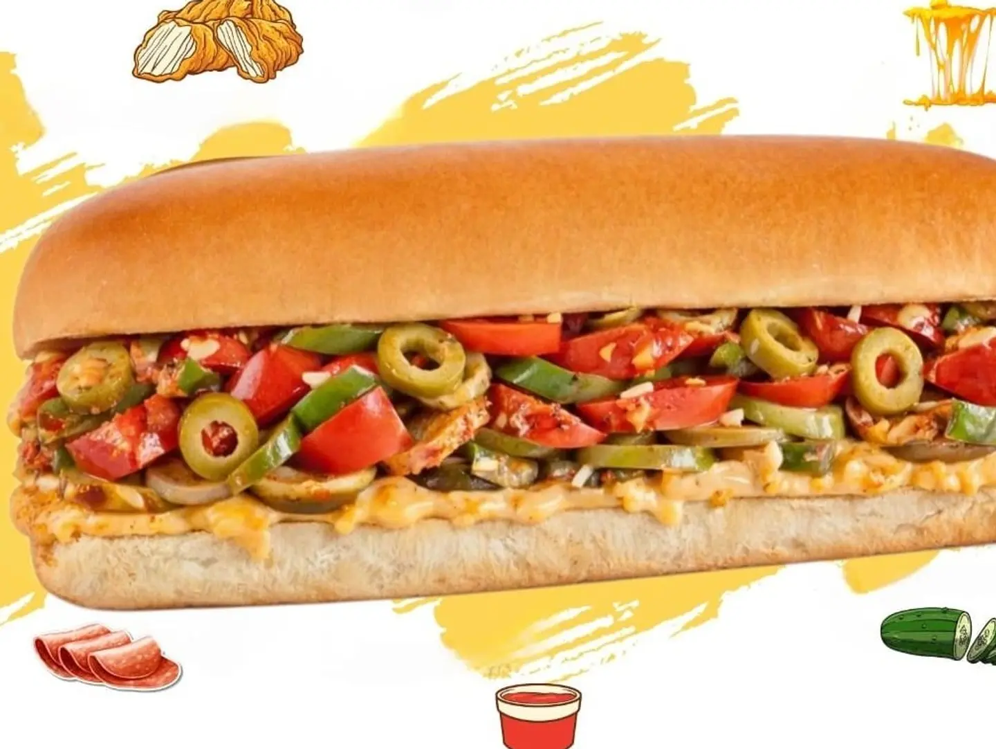Large Hot Dog Fajita Medium Crunchy Fries Fries And Pepsi