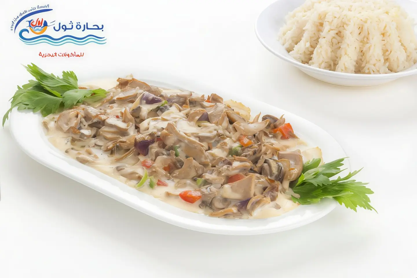 وجبة سالمون بالمشروم