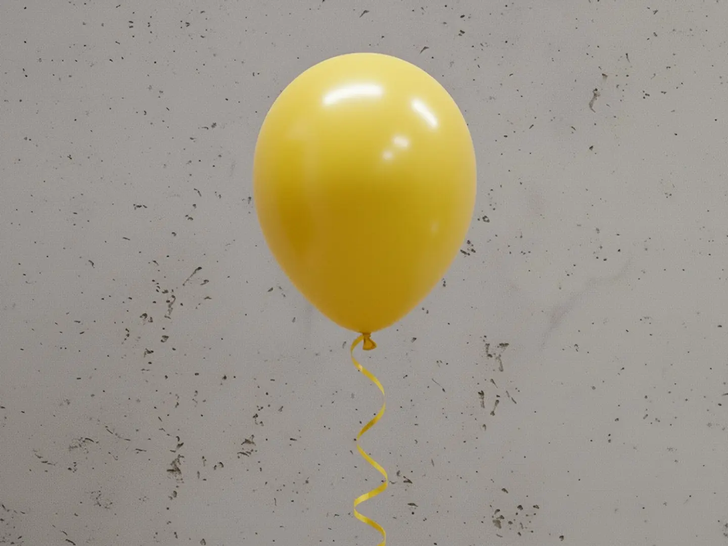 Yellow Helium Balloon