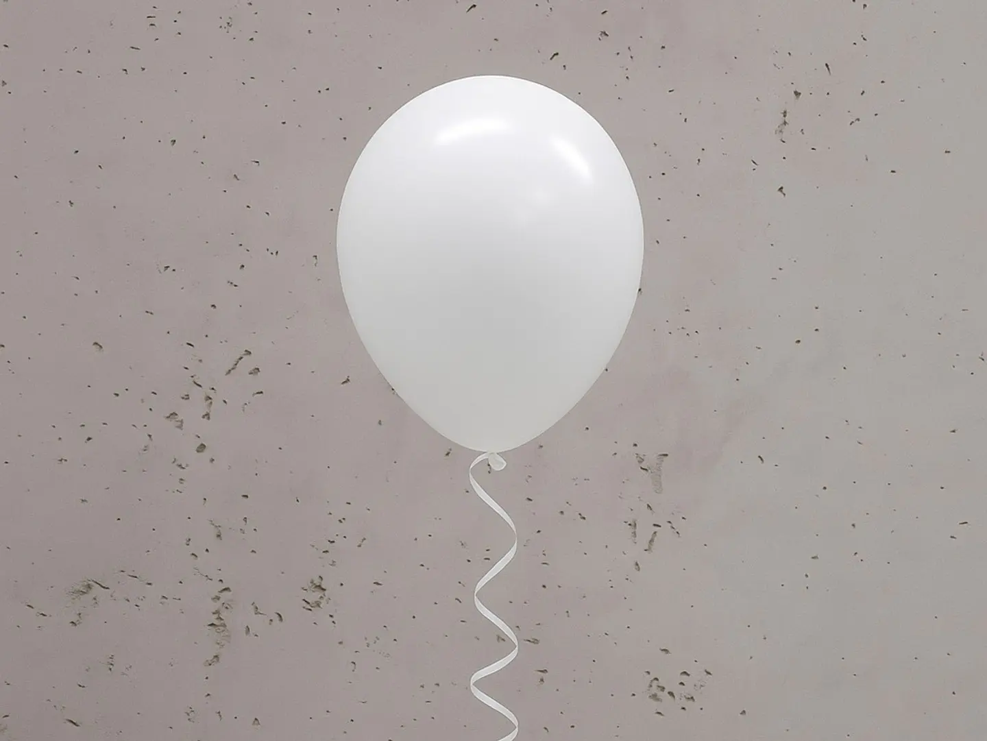 White Helium Balloon