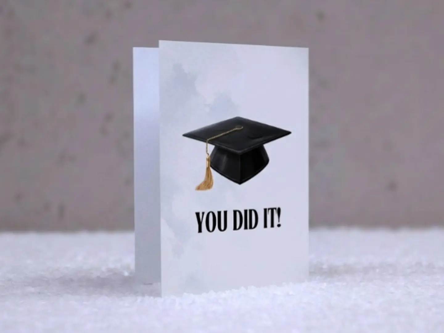 Graduation Cap You Did It Card