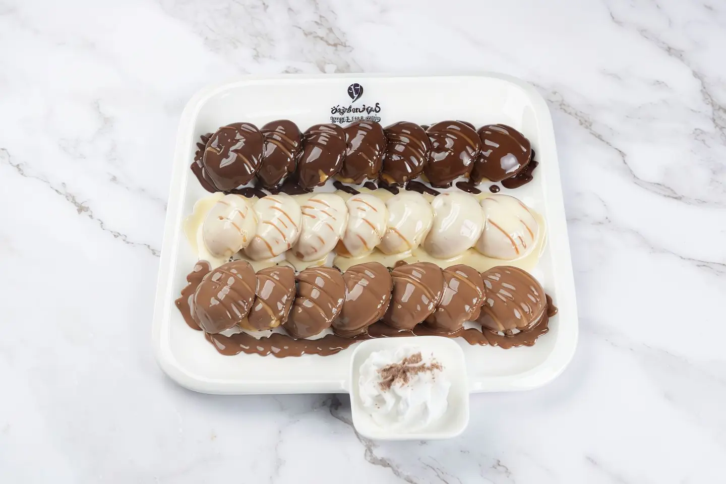 ميني بان كيك شوكولاتة تربل