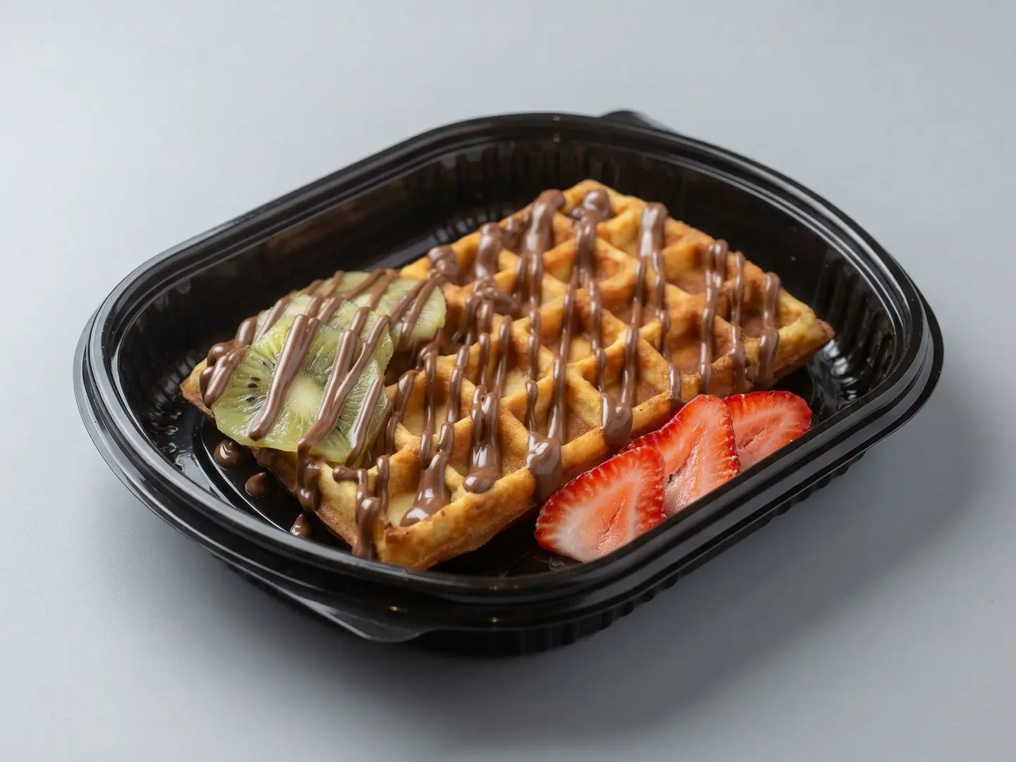 وافل نوتيلا بالفواكة