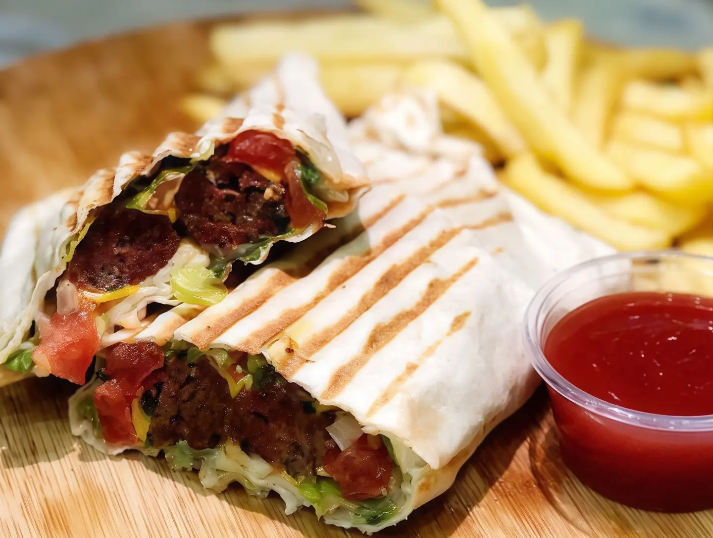 Tortilla Spicy Meat Kebab
