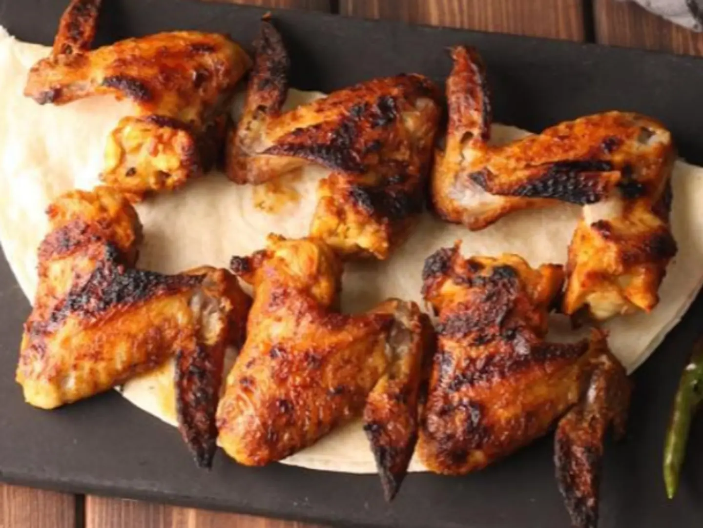 Regular Chicken Wings Plate - 2 Skewers