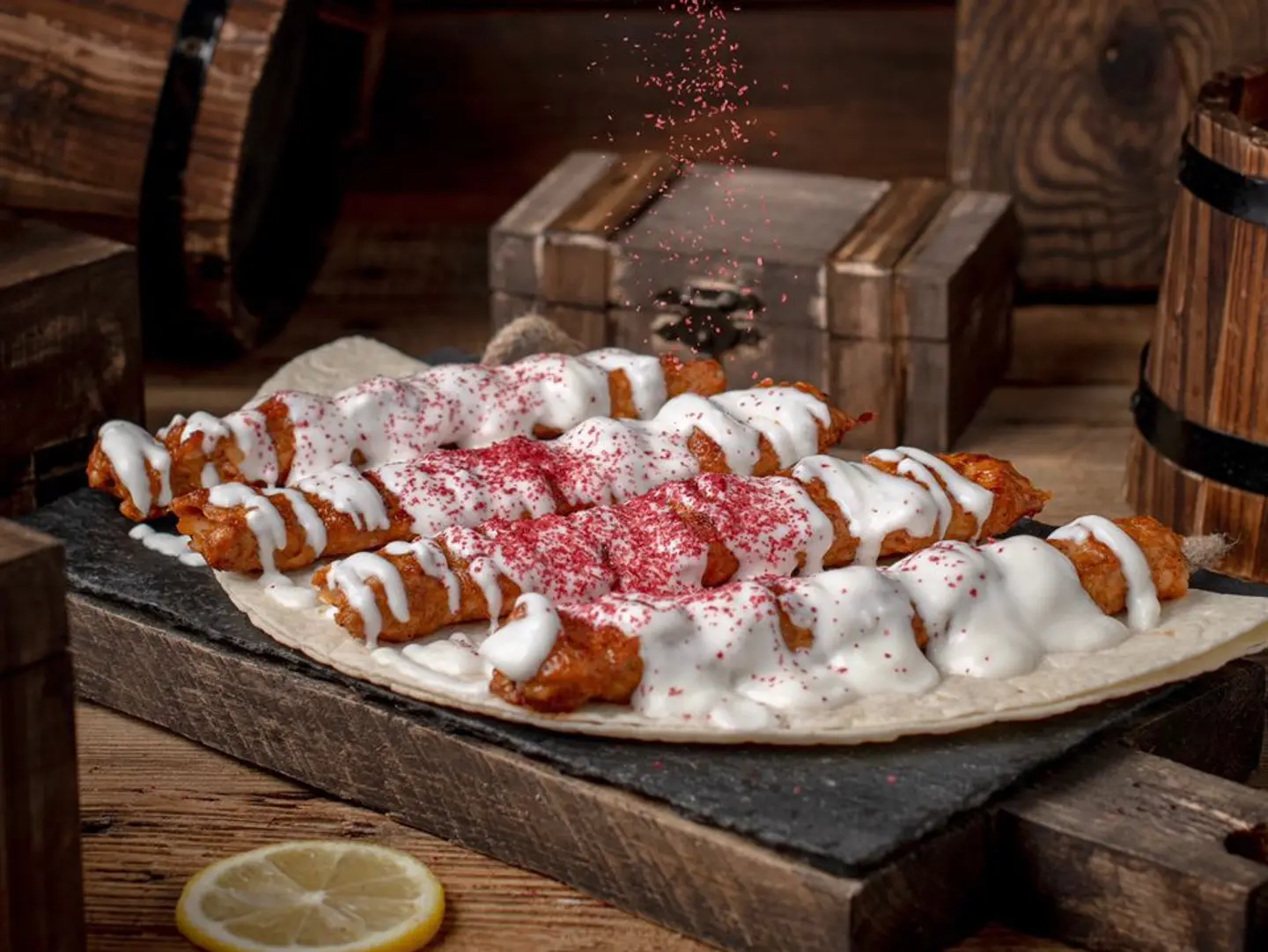 Chicken Awsal Gariqni - 4 Skewers