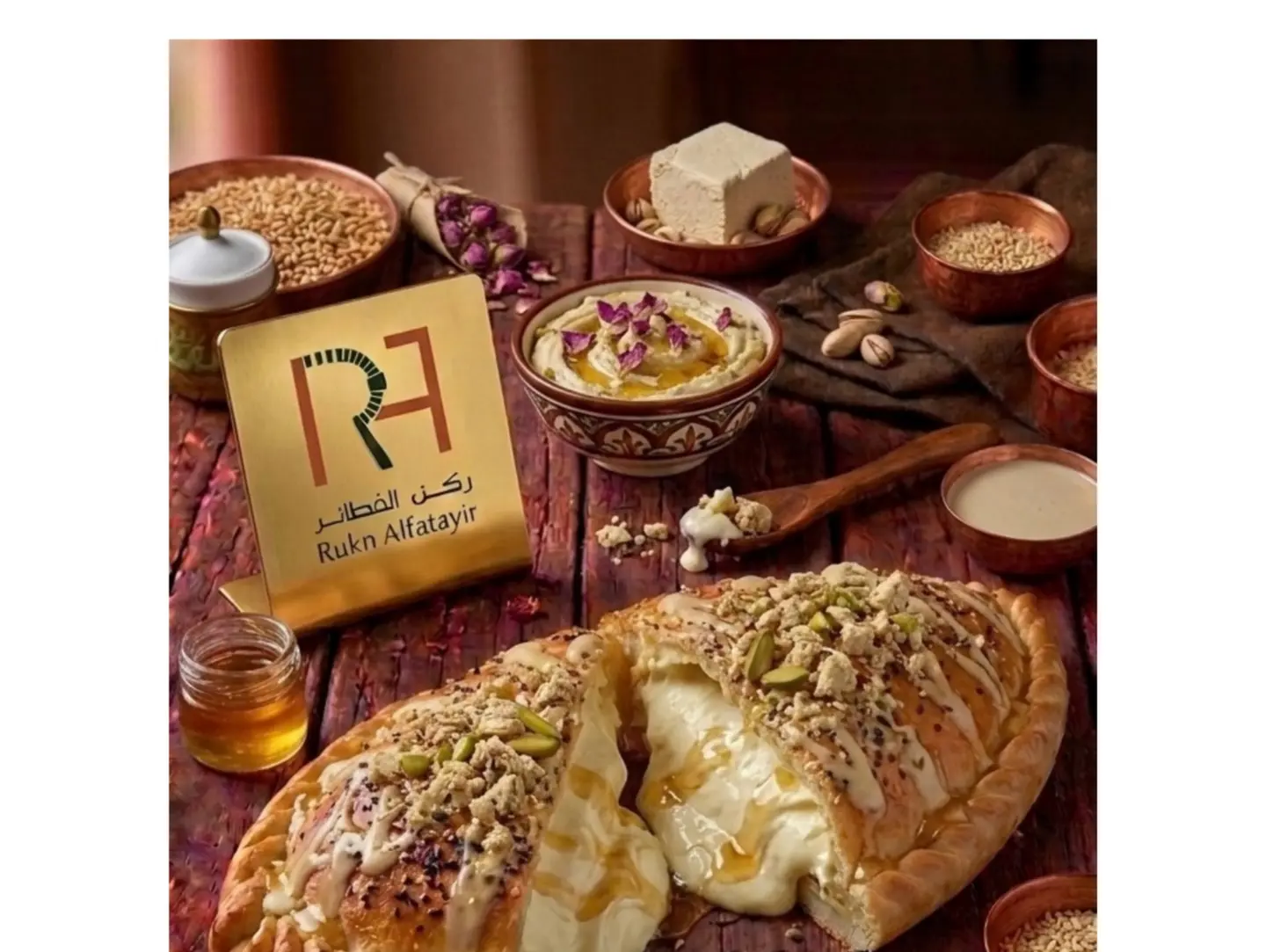 قشطة مع العسل